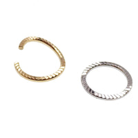 Sterling silver 20G nose hoop ring with a 7mm diameter by Magpie Body Jewelry, designed for nose piercing.