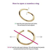 Sterling silver 20G nose hoop ring by Magpie Body Jewelry, 7mm diameter, natural silver finish, for pierced nose.