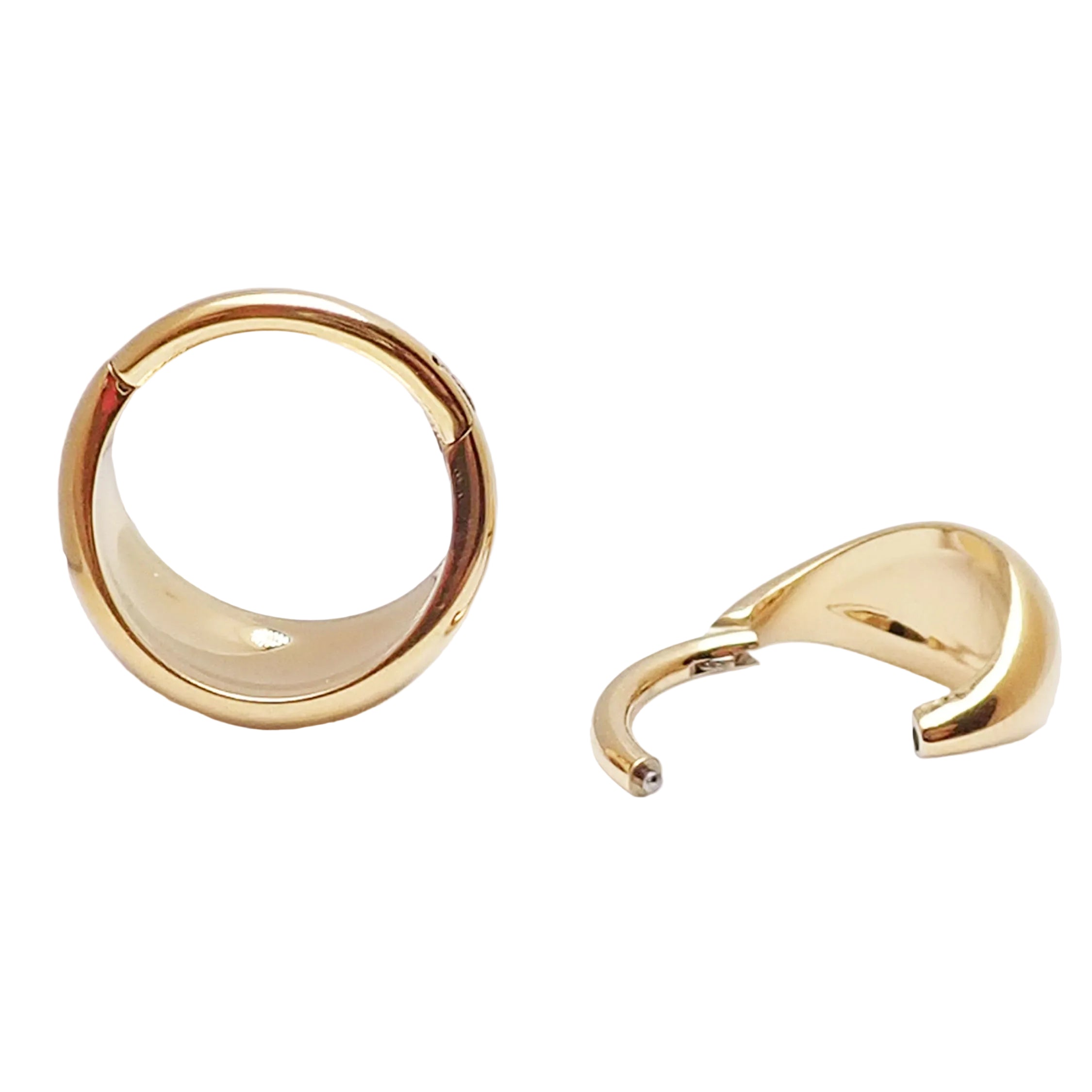 Solid Gold PVD Titanium Clicker 16G 8mm, 10mm