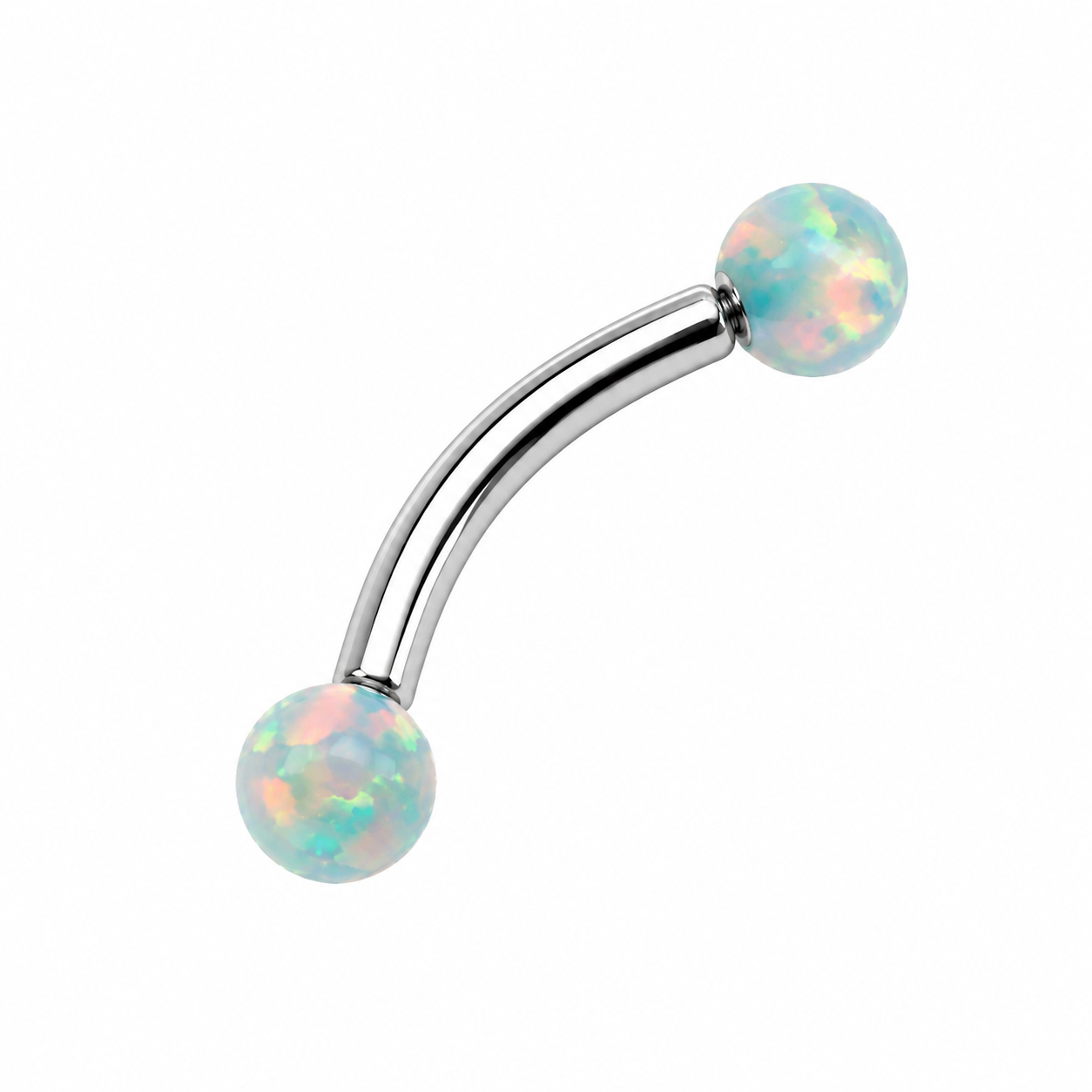 Opal Curved Titanium Barbell 16g