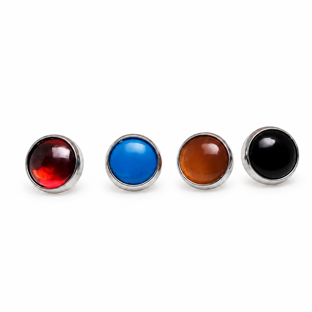 Natural Stone 4mm Titanium Tops 16g