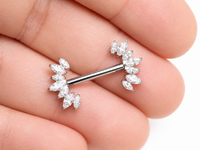 cute nipple rings push fit 12g