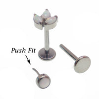 Set of 2 Opal Push Fit Flatbacks, 20g, 18g, 16g, 14g