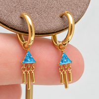 Implant Titanium 18k PVD Gold Hoop Earrings 20g (pair)