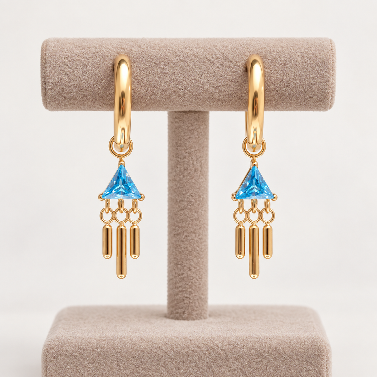 Implant Titanium 18k PVD Gold Hoop Earrings 20g (pair)