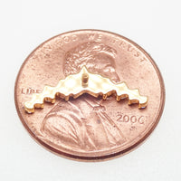 Star CZ Helix Curve Titanium Flatback/ Labret Piercing 18g, 16g, 14g (Copy)