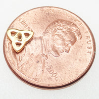 Celtic Knot/Triquetra Titanium Flatback/ Labret Piercing 18g, 16g, 14g