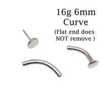Titanium Push Fit Curve- Flat Disc & Opal Cone End