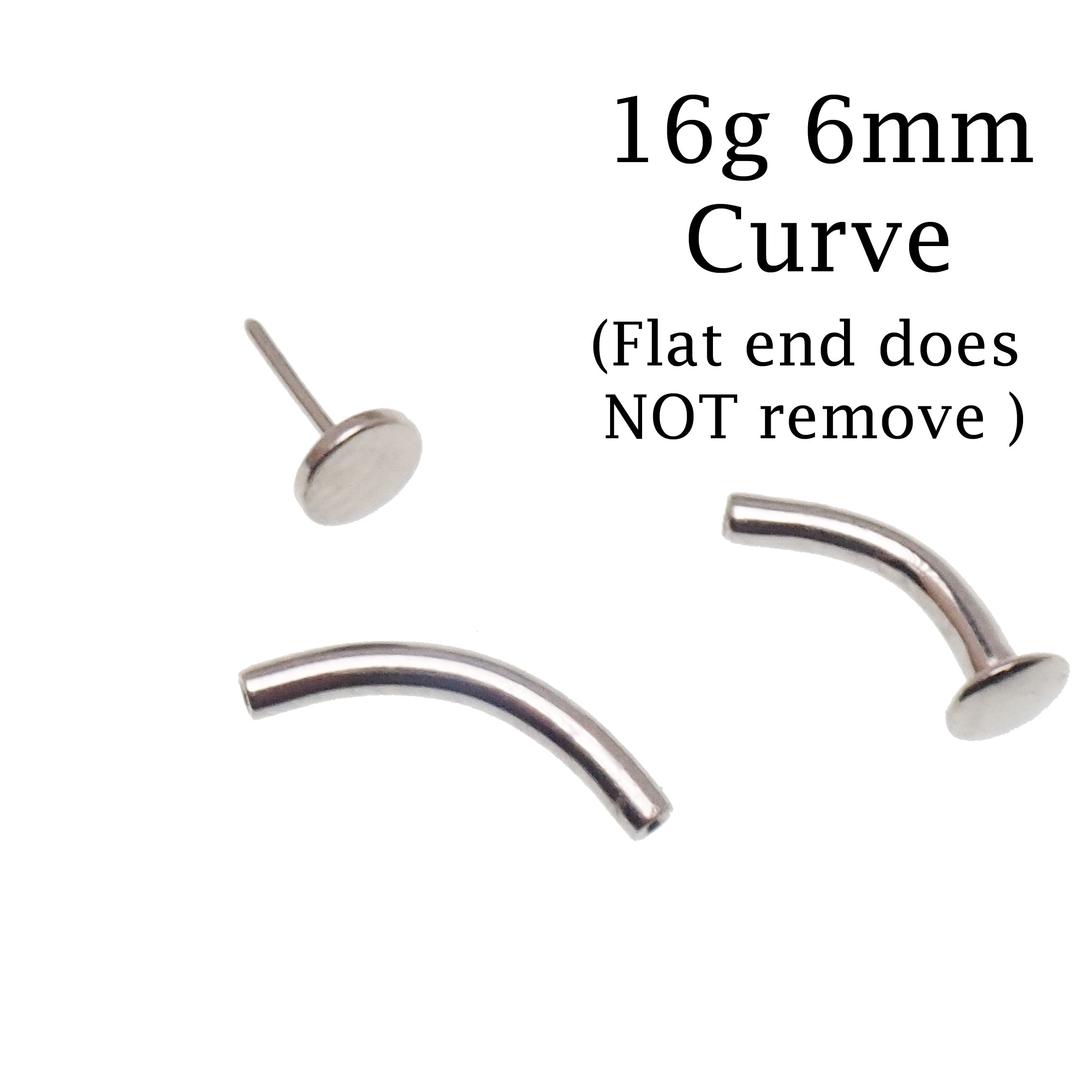 Titanium Push Fit Curve- Flat Disc & Opal Cone End