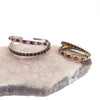 Double Layer 16g Split Opal & CZ Titanium Clicker