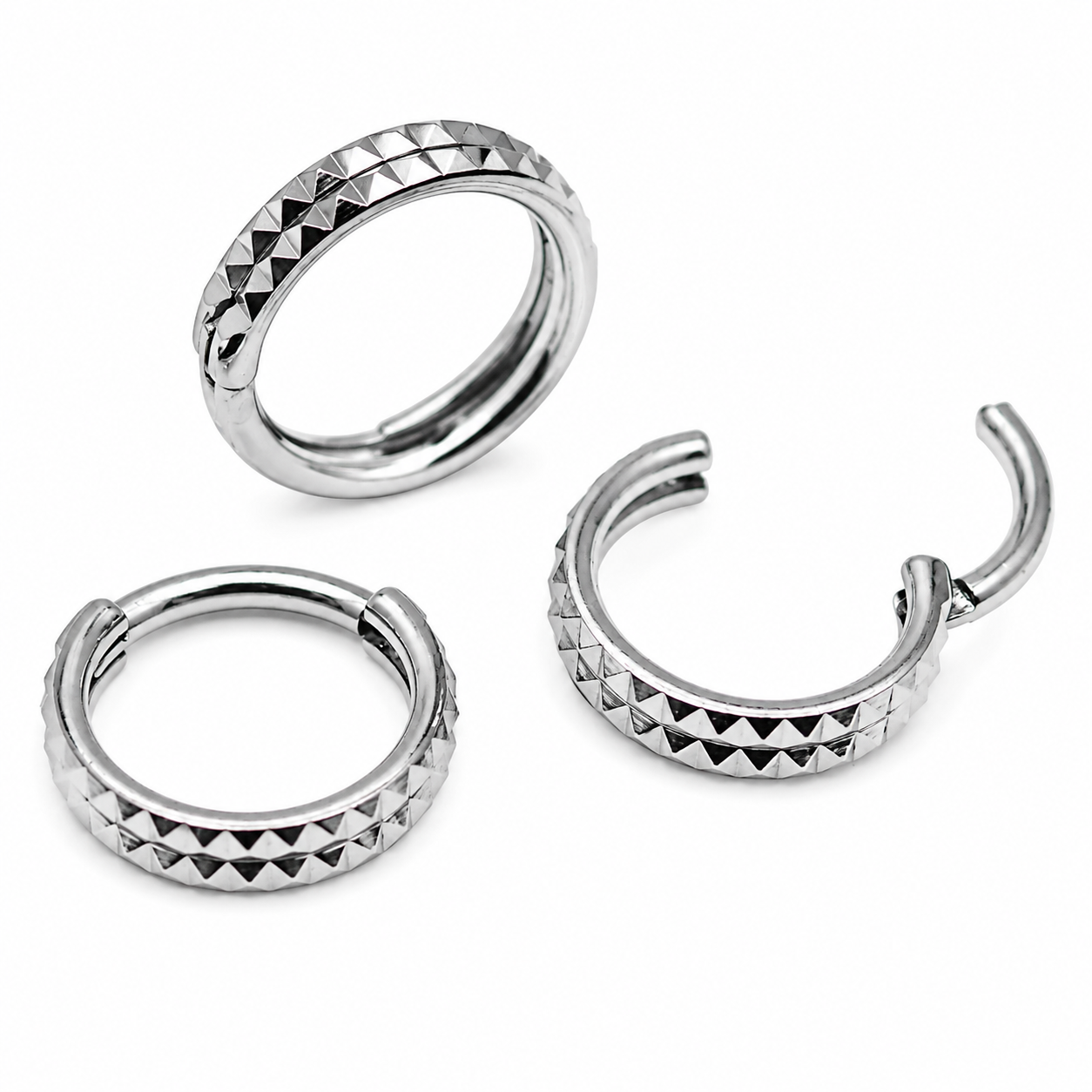 Engraved Double Row Clicker 16g