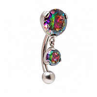 Implant Titanium VM Reverse Belly Bar 14g 10mm