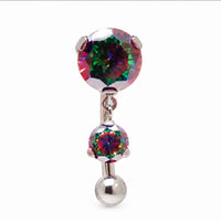 Implant Titanium VM Reverse Belly Bar 14g 10mm