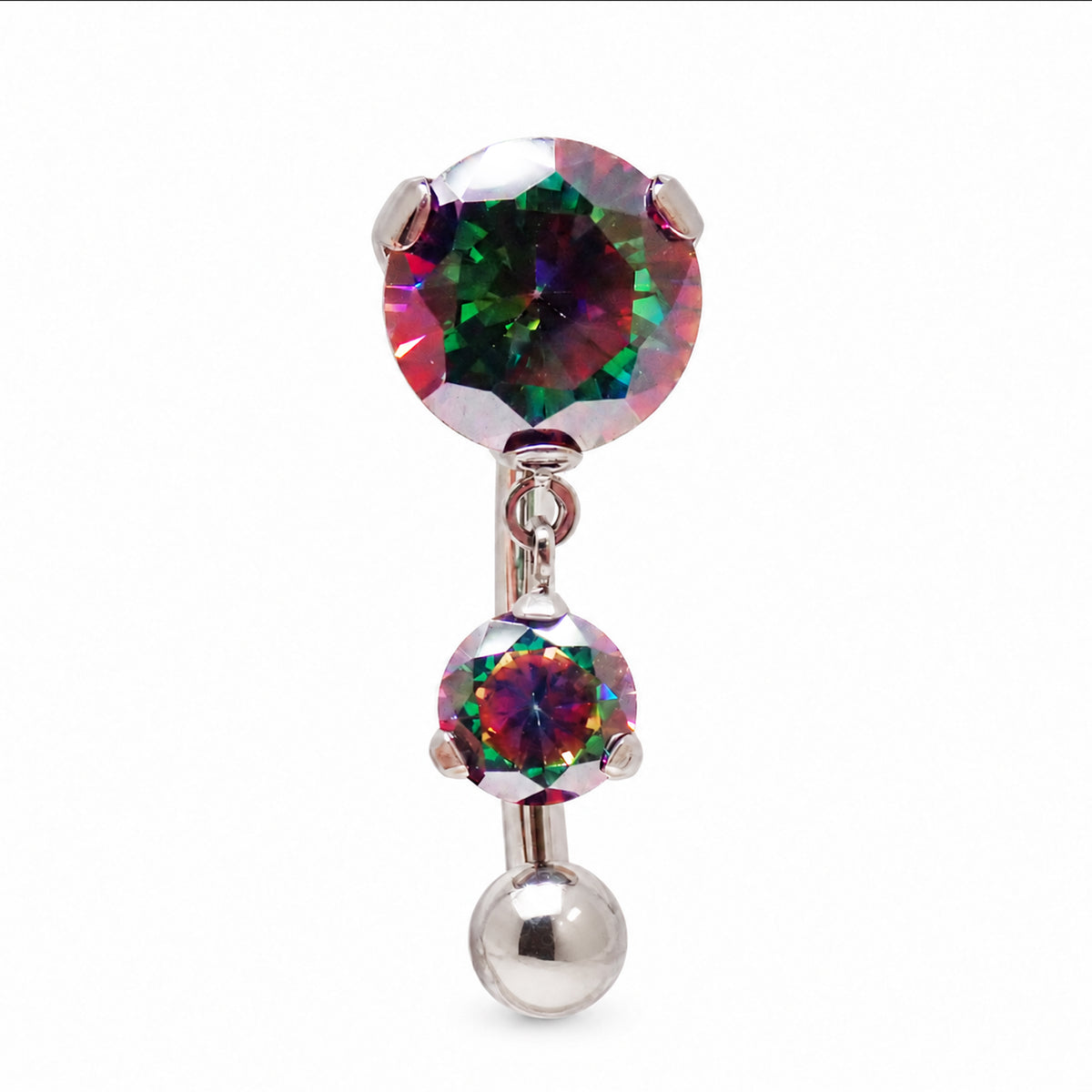 Implant Titanium VM Reverse Belly Bar 14g 10mm