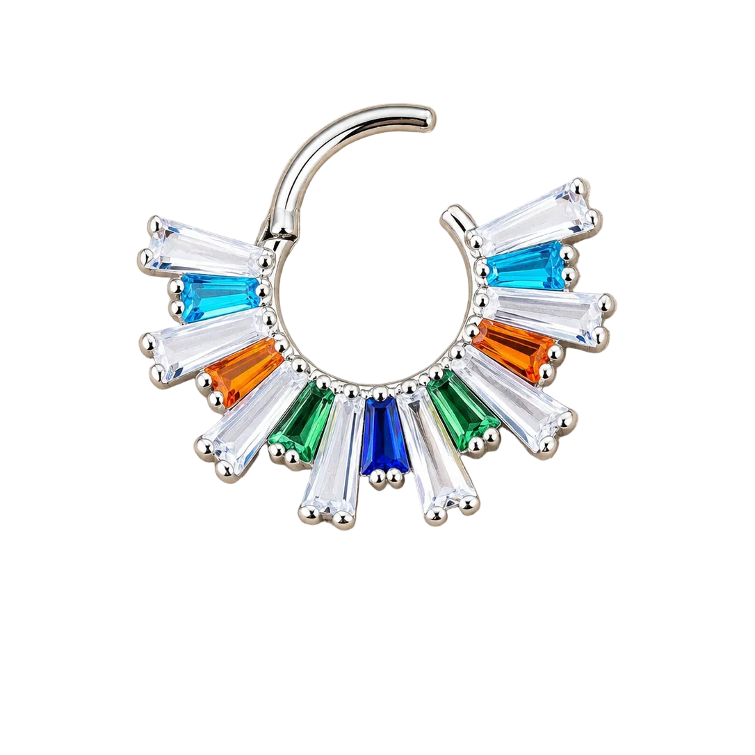 Super Nova 16g titanium septum or Daith Clicker piercing