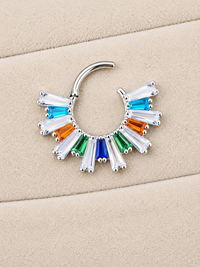 Super Nova 16g titanium septum or Daith Clicker piercing