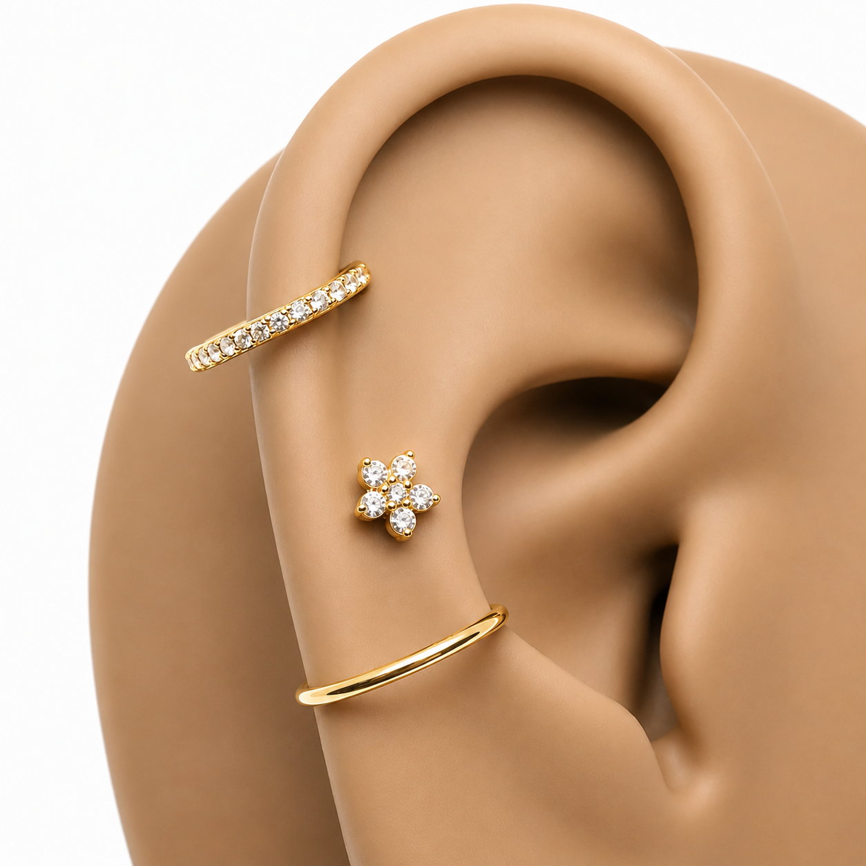 Solid 14K Gold Hoop 18g