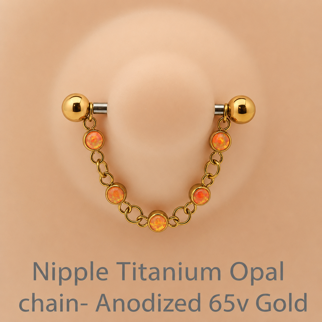Titanium Opal Piercing add on Chain
