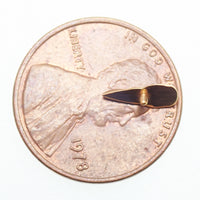 PVD Gold Raven Skull Titanium Flatback Piercing: Internally Threaded (18g, 16g, 14g)