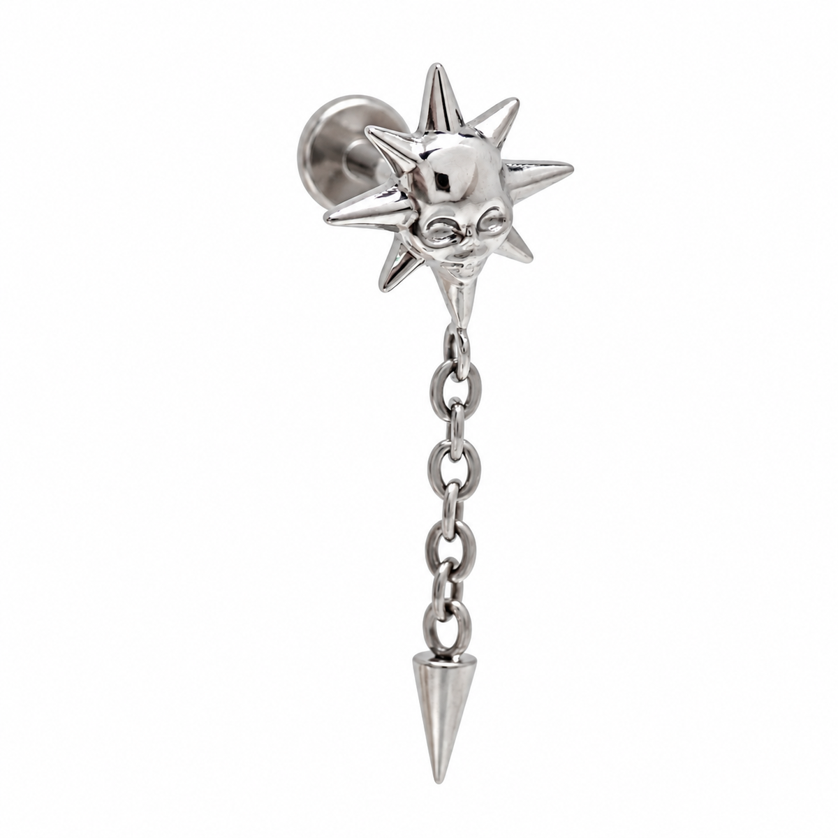 Helix Skull Chain Titanium Flatback 18g, 16g, 14g
