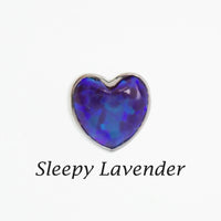Opal Heart Dermal Top, 14g (1.2mm thread)