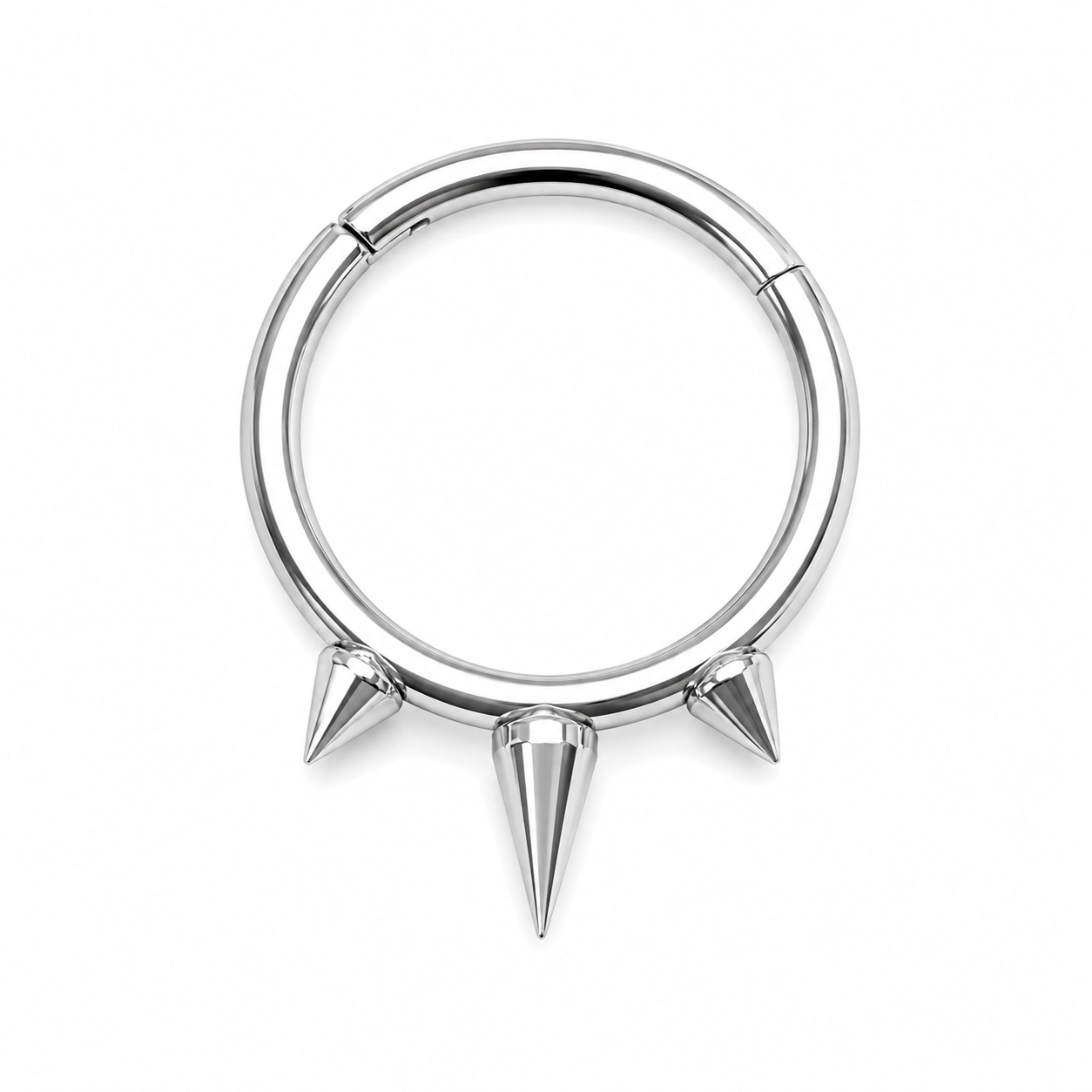 Tri-Spiked Septum Clicker 16g