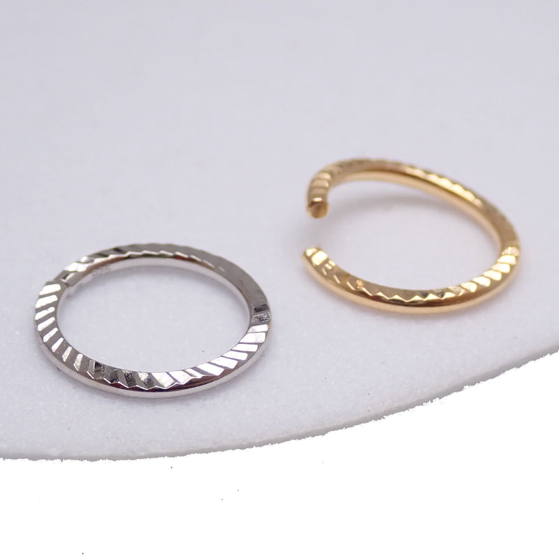 Sterling Silver 20G Nose Hoop Ring – 7mm