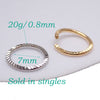 Sterling Silver 20G Nose Hoop Ring – 7mm