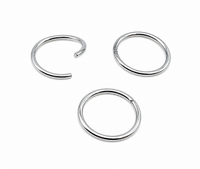 Steel Set of 3 Seamless Pull-Apart Rings 20g