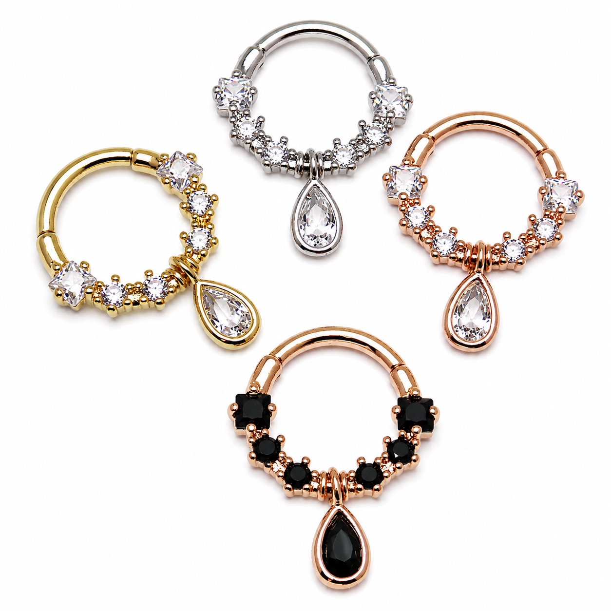 Tear Drop Septum Clicker 16g