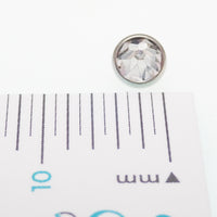 Titanium Swarovski Spike Internally Threaded Attachments, Topaz, Clear, AB Rainbow 16g, 14g- 1 Spike Only