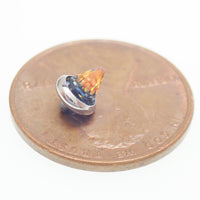 Titanium Swarovski Spike Internally Threaded Attachments, Topaz, Clear, AB Rainbow 16g, 14g- 1 Spike Only