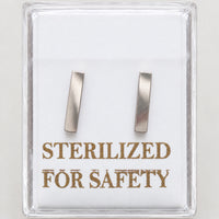 Sterilized Titanium Earrings • Implant-Grade T Bar Minimalist Stud Earrings