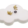 Citrine Yellow CZ flatback 14g, 16g, 18g - Body Clickers Body Jewelry