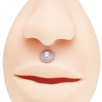 Mandala CZ Flatback Piercing 18g, 16g, 14g