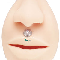 Mandala CZ Flatback Piercing 18g, 16g, 14g