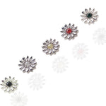 Titanium Sunflower CZ Lip _ Ear piercing