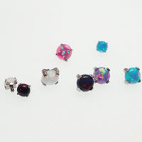 Loose Titanium Opal Tops – 3mm & 4mm-Internally Threaded Flat Back Replacement Tops