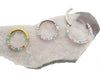 Pastel Opal titanium clicker 8 & 10mm 16g forward  facing