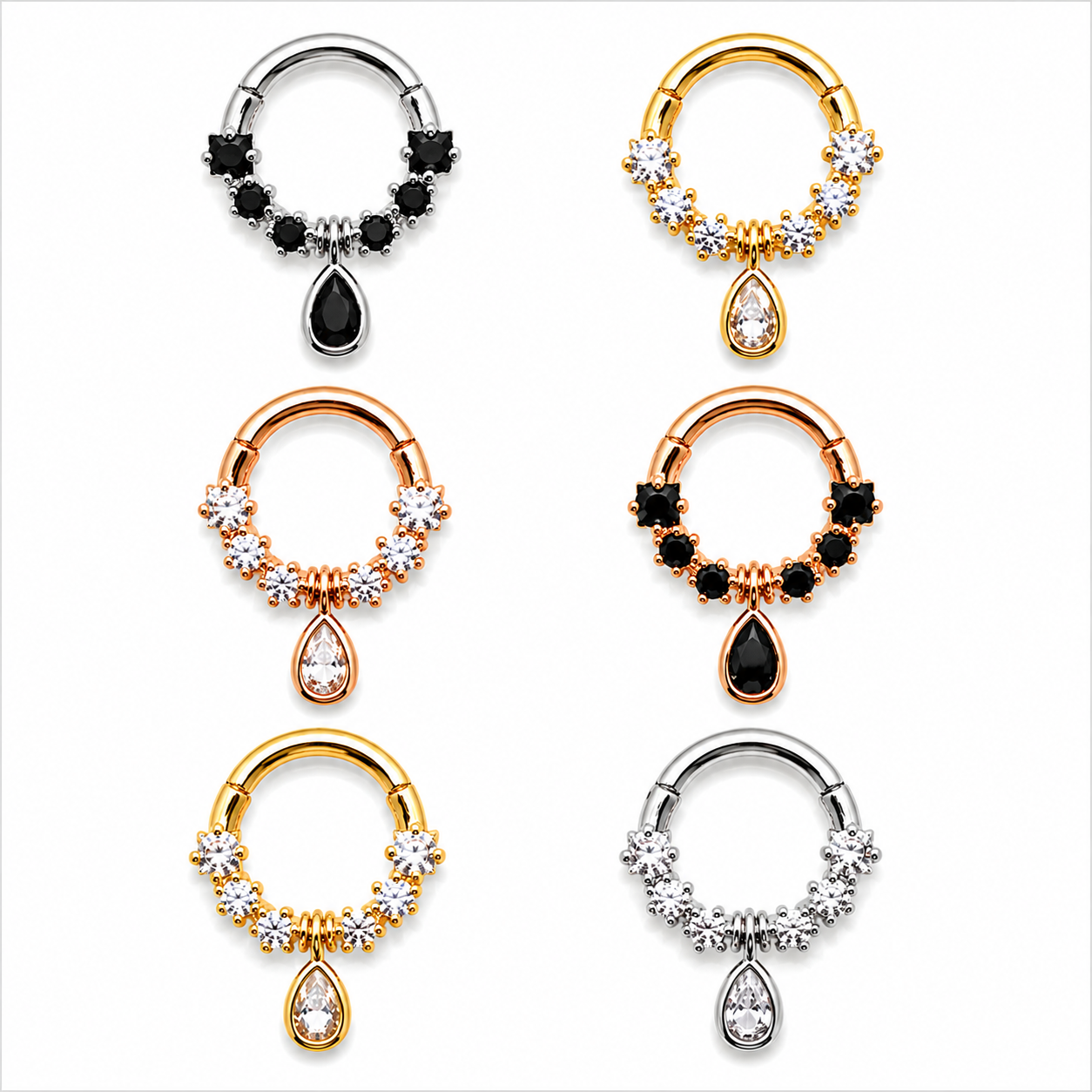 Tear Drop Septum Clicker 16g
