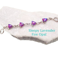 Implant titanium Opal/ CZ add on piercing chain