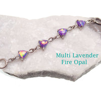 Implant titanium Opal/ CZ add on piercing chain