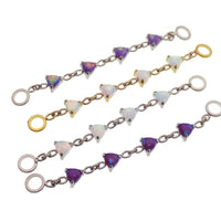 Implant titanium Opal/ CZ add on piercing chain