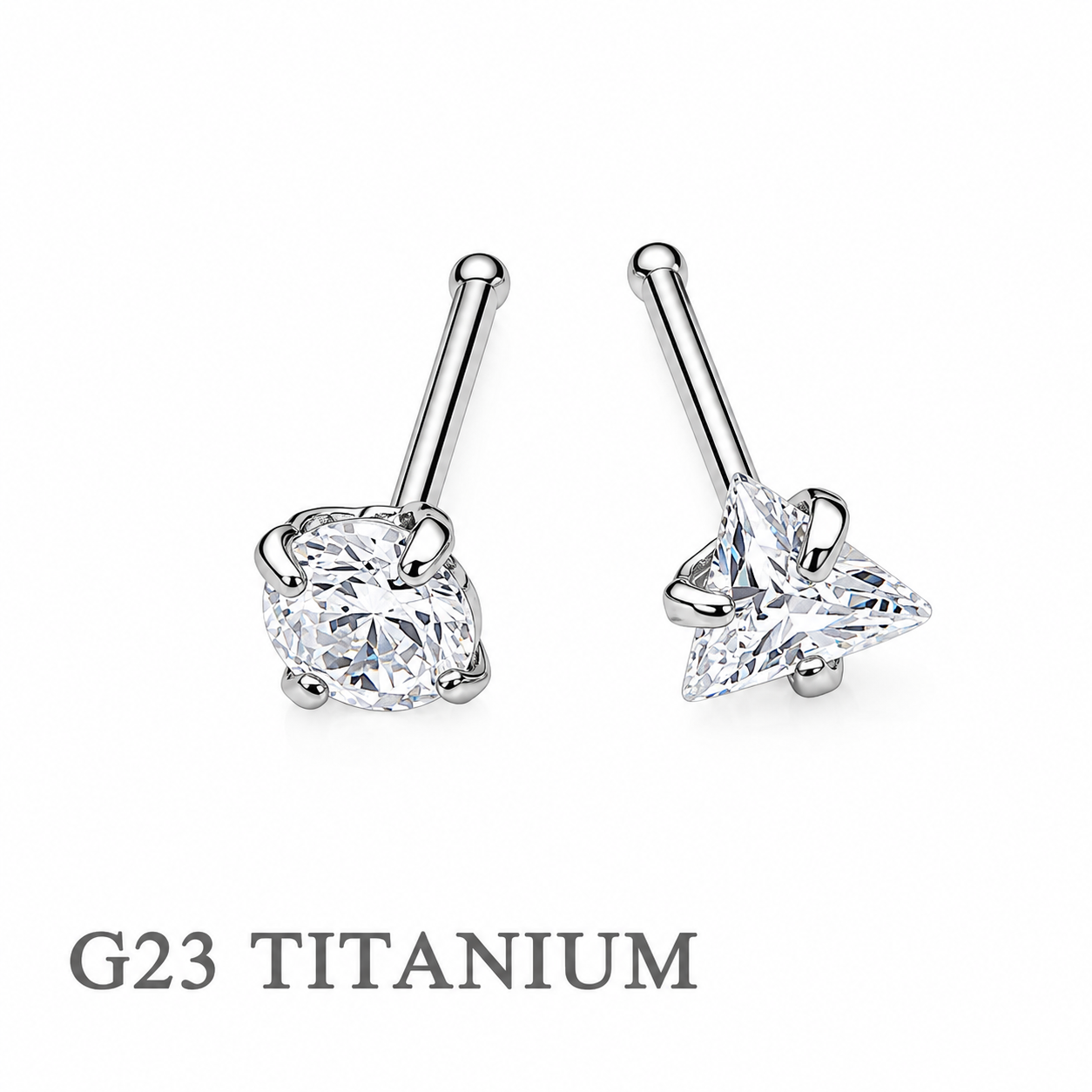 Titanium Nose Studs set