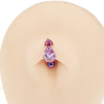 Dangle Cute 14g Curve Belly ring