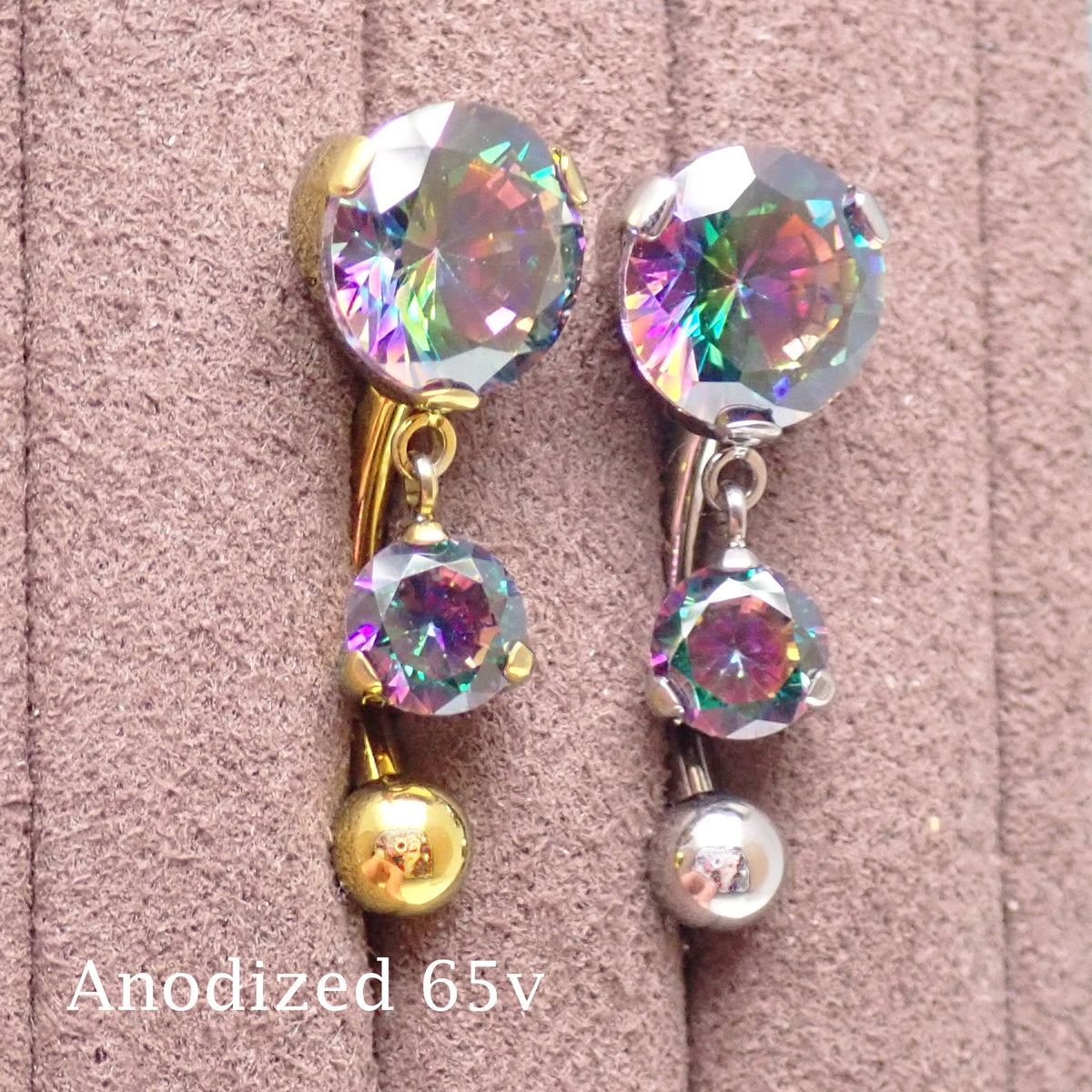 Implant Titanium VM Reverse Belly Bar 14g 10mm