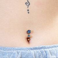 Implant Titanium VM Reverse Belly Bar 14g 10mm