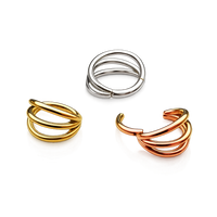 Tri-Hoop Titanium Clicker 16g