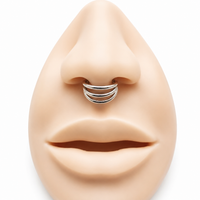 Tri-Hoop Titanium Clicker 16g