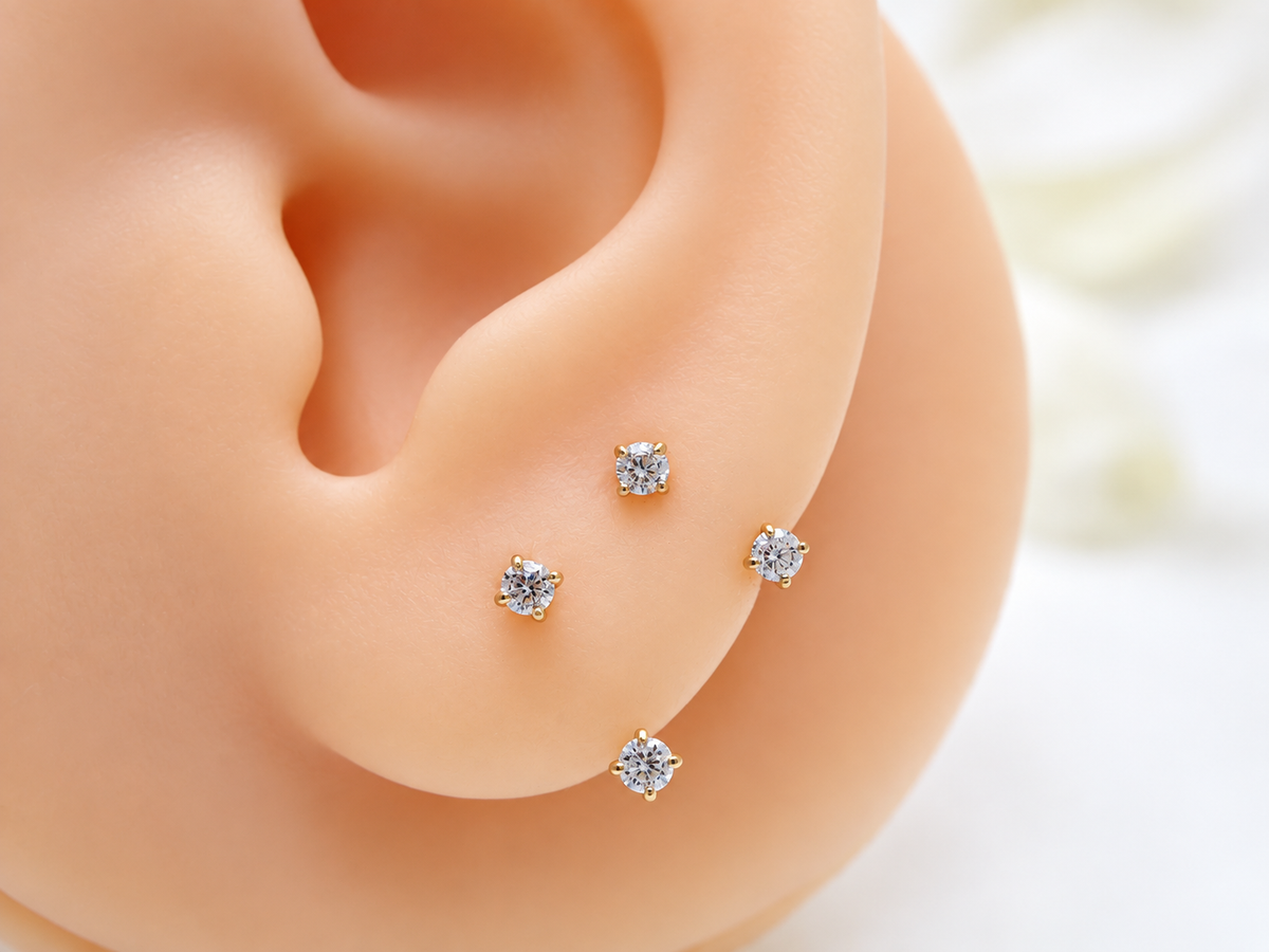 U shape  titanium 16g earring, arch piercing , lobe , tragus, helix, rook